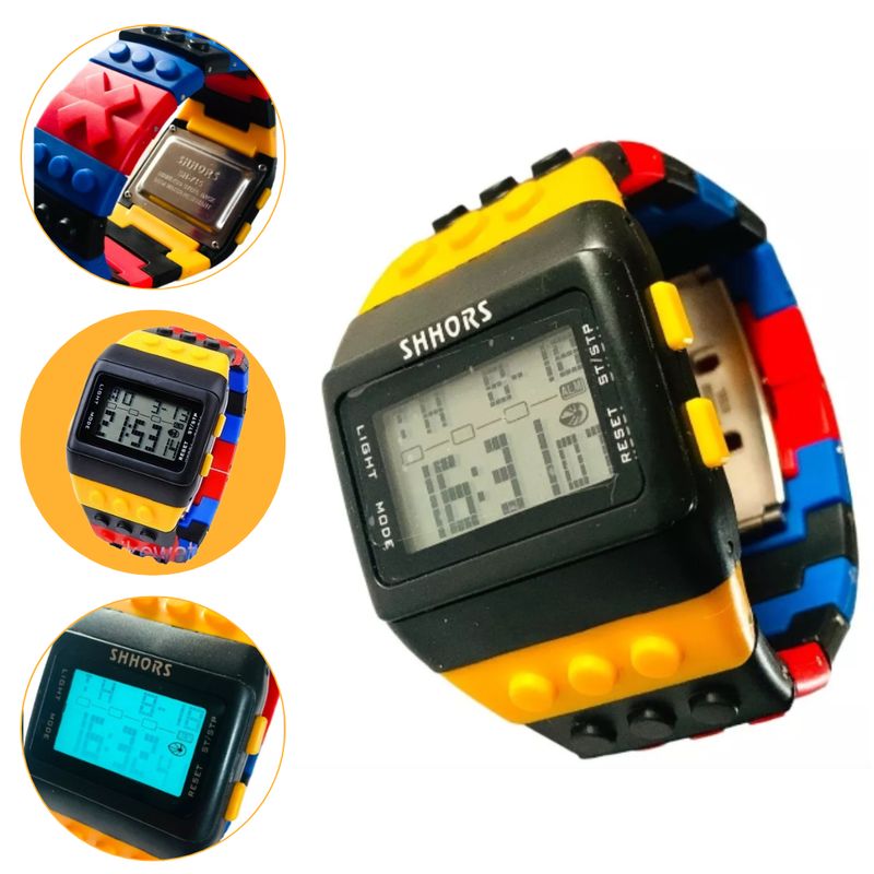 GENERICO - Reloj Lego Con Estuche Alcancia Unisex