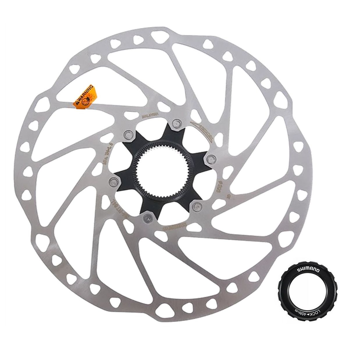 SHIMANO - Disco Rotor Freno Shimano Deore Rt64 203mm Center Lock
