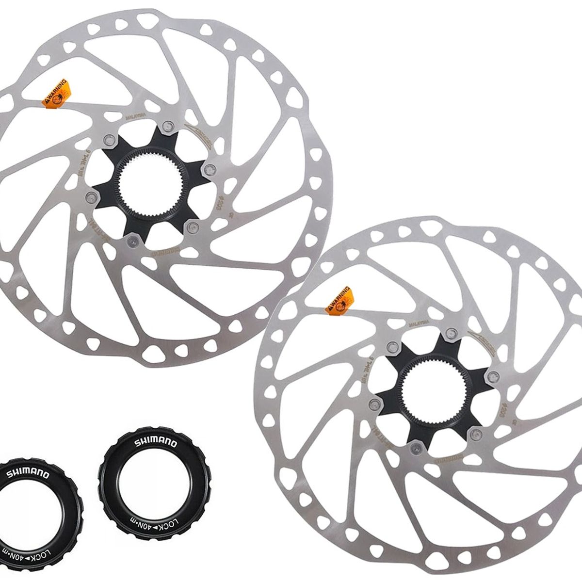 SHIMANO - Disco Rotor Freno Bicicleta Shimano Rt64 203mm Clock X2und