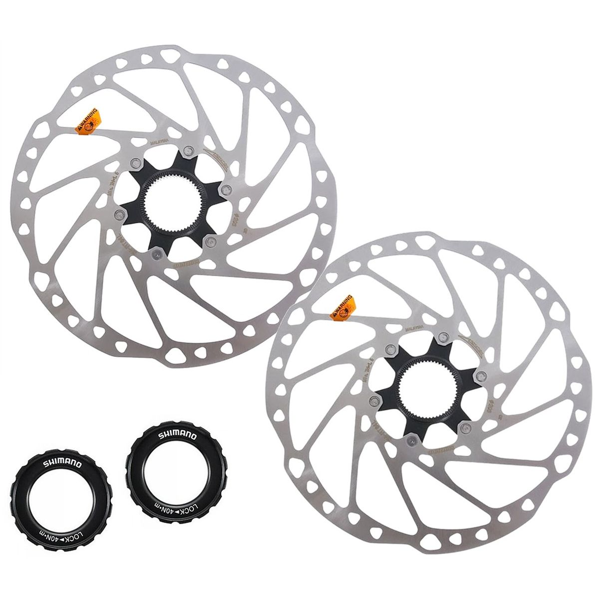 SHIMANO - Disco Rotor Freno Bicicleta Shimano Rt64 203mm Clock X2und