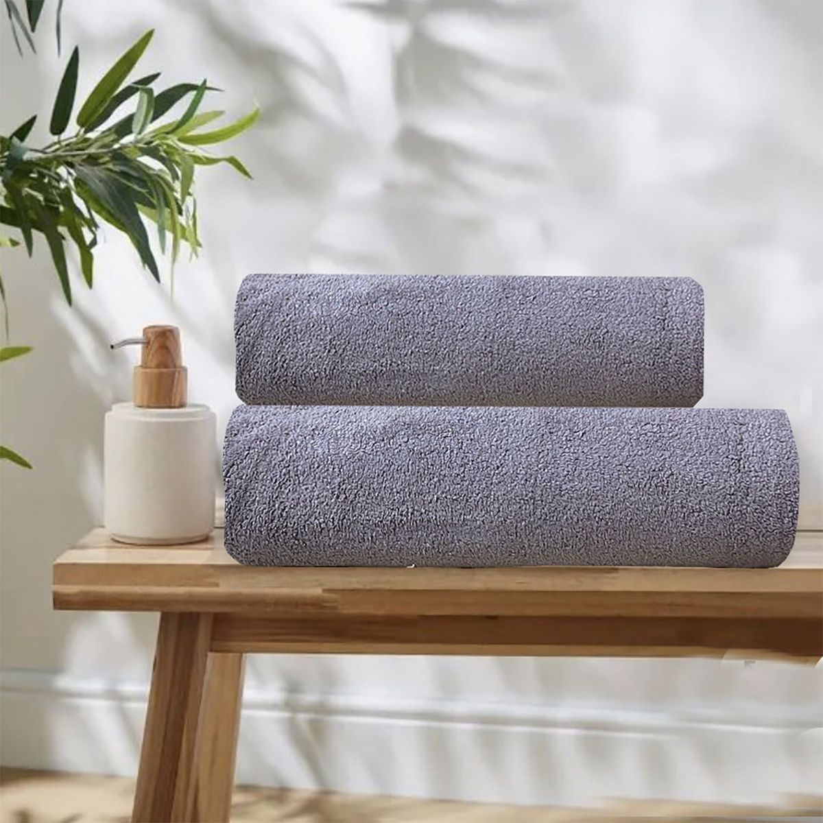 HOMETEX - JUEGOS DE TOALLAS IVY  GRIS