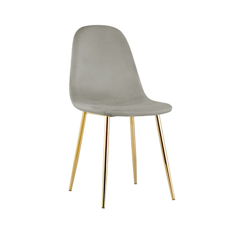 DIMATEX LEON - Silla Decorativa Mueble Sala Comedor Dormitorio Refofelia Gris