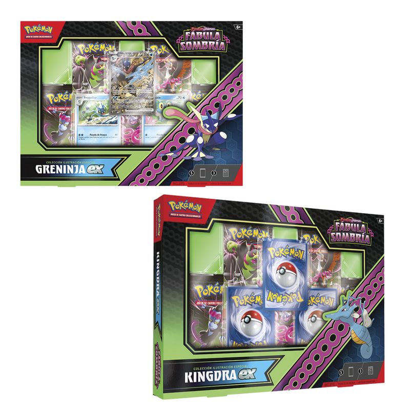 POKEMON - Colección Pókemon TCG Cartas Greninja Kingdra Ex Shrouded Fable