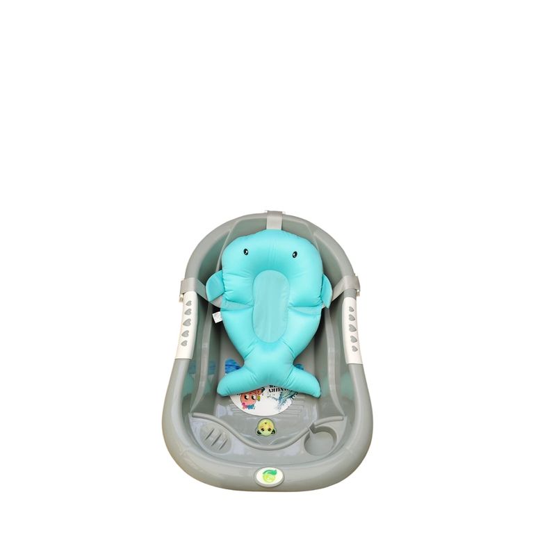GENERICO - Bañera o tina para bebe con cojín en silicona ergonomico
