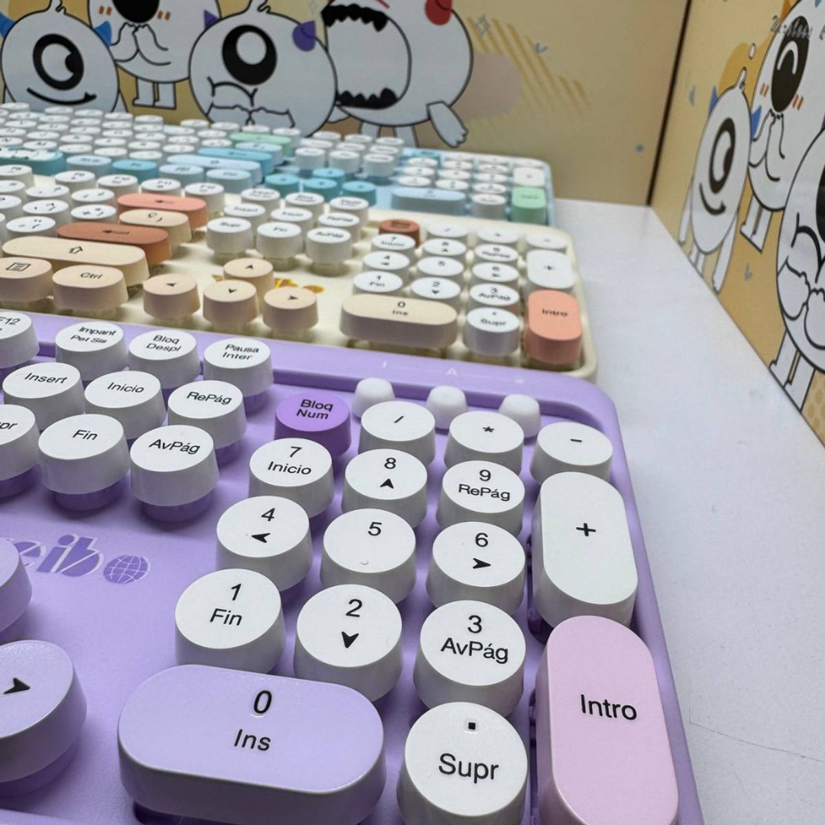 GENERICO - Como Teclado Weibo Animado Mecanico Tecla Cambiable Wb216