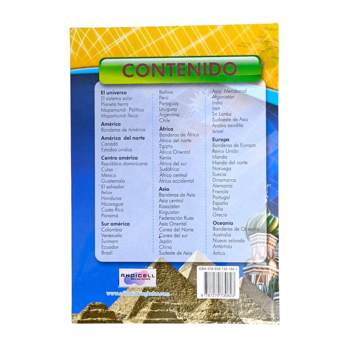 GENERICO - Libro Atlas Mundial Mapas Completos Tapa Dura