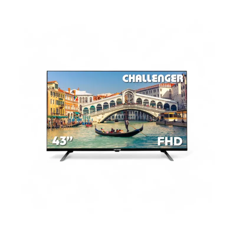 CHALLENGER - Televisor Challenger 43″ LED 43KG84 FHD LED Smart TV Google + Soporte de Pared