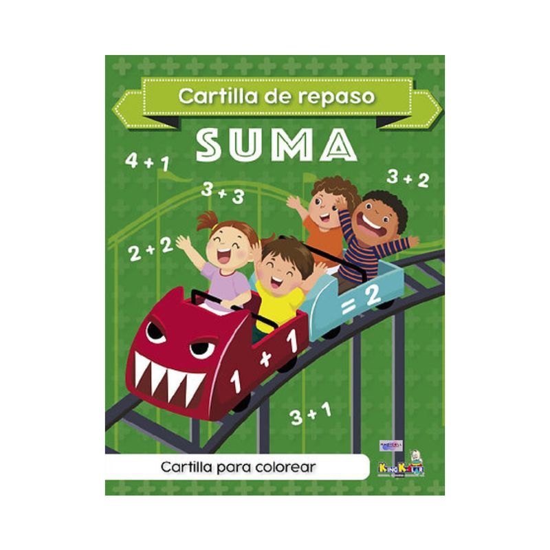 GENERICO - Cartilla de Repaso Suma para Estudiar y Colorear para Niños
