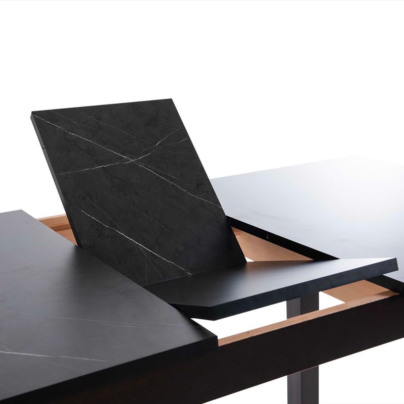MUEBLES FIOTTI - Juego de comedor de Extension 6 Puestos Wengue Cedro Etene