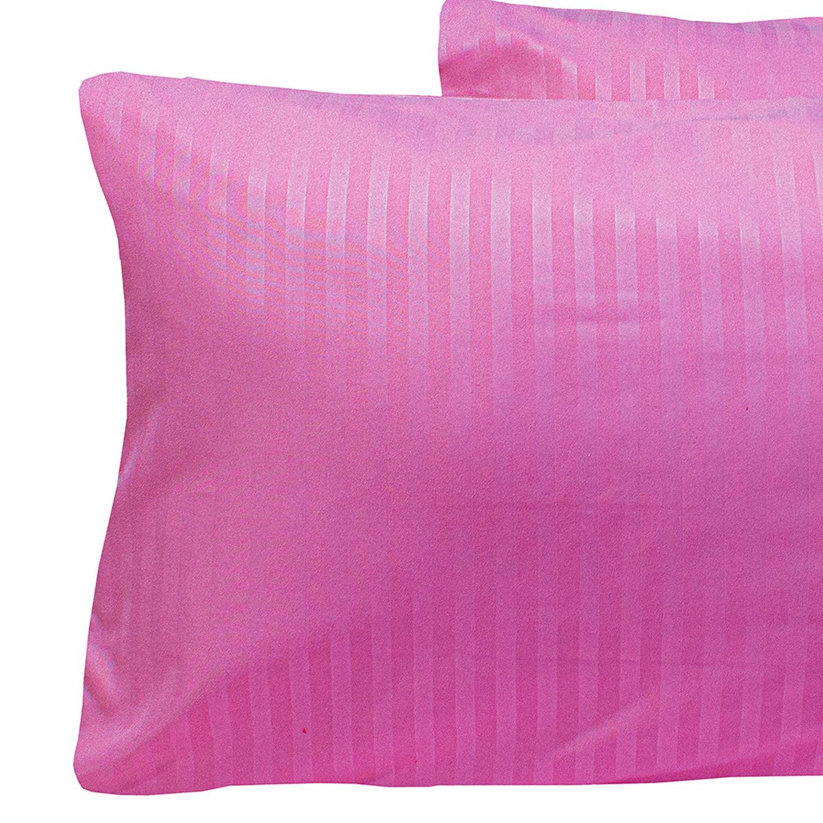 HOMETEX - PAR DE FUNDAS DE ALMOHADAS  FUCSIA SOLOFONDO  MICROFIBRA 5070