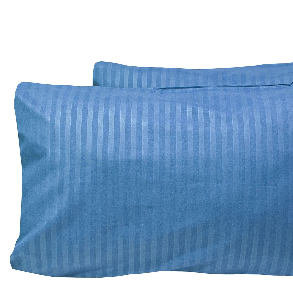 HOMETEX - PAR DE FUNDAS DE ALMOHADAS  PETROLEO SOLOFONDO  MICROFIBRA 5070