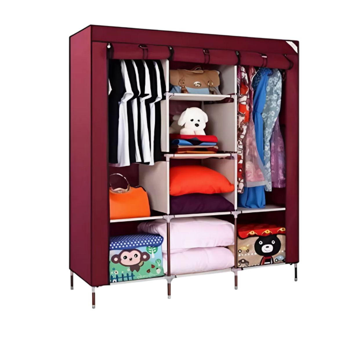 GENERICO - Closet Organizador De Ropa Desarmable 8 Estantes Model88130