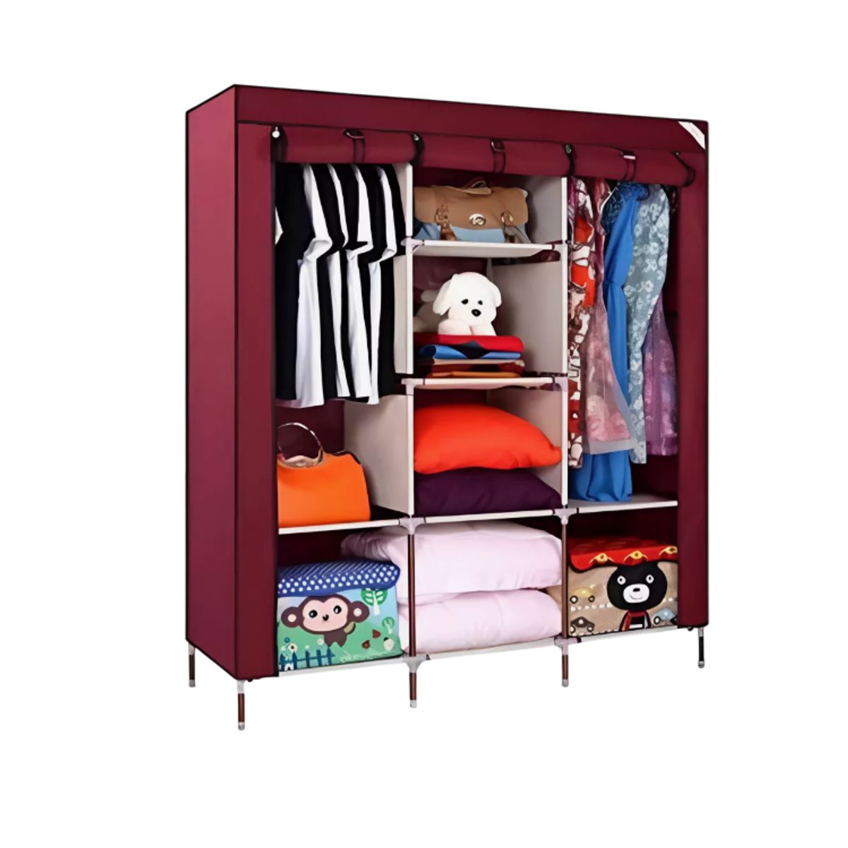 GENERICO - Closet Organizador De Ropa Desarmable 8 Estantes Model88130