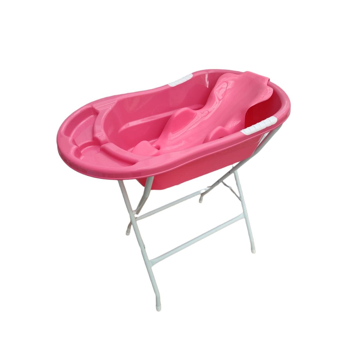 PRODEHOGAR - Bañera o Tina Para Bebe Con Soporte Plastico y Base Metalica