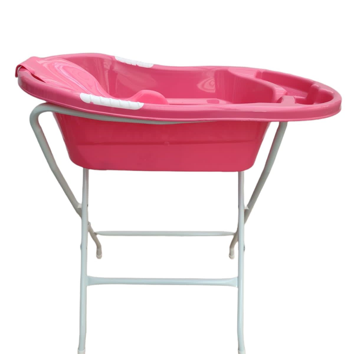 PRODEHOGAR - Bañera o Tina Para Bebe Con Soporte Plastico y Base Metalica