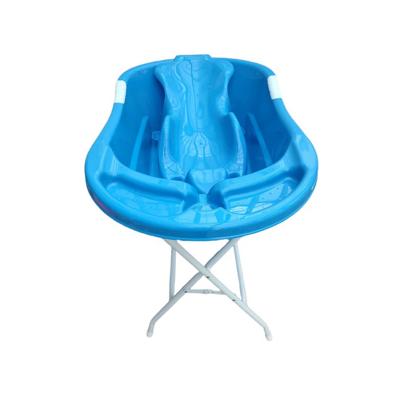 PRODEHOGAR - Bañera o Tina Para Bebe Con Soporte Plastico y Base Metalica