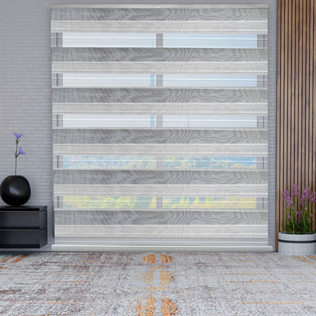 HOMETEX - PERCIANA  ARGY BLANCA  200 X 220