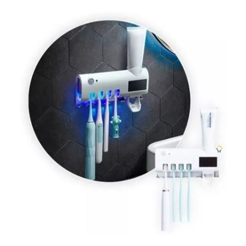 GENERICO - Soporte Cepillos Esterilizador Uv Dispensador Crema Ecuv
