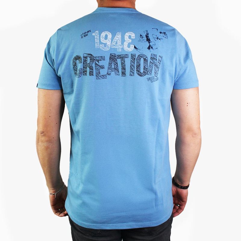 LEC LEE - Camiseta Cuello Redondo Hombre Lec Lee Hortensia