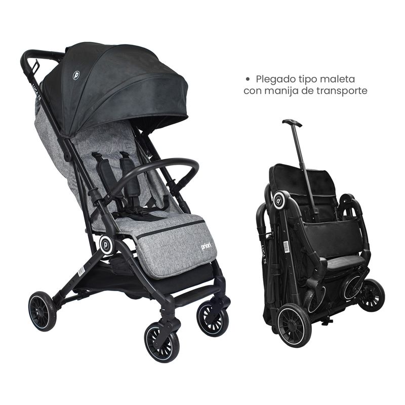 PRIORI - Coche Maleta Compacto Bebé Luca Priori Negro