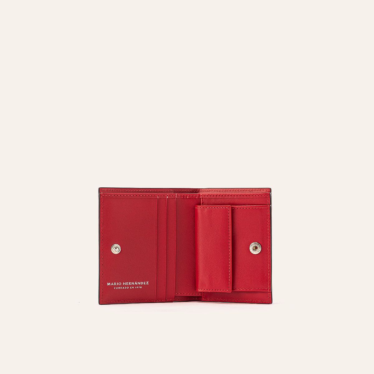 MARIO HERNANDEZ - Billetera Lola Mediana Ébano Primario Básico