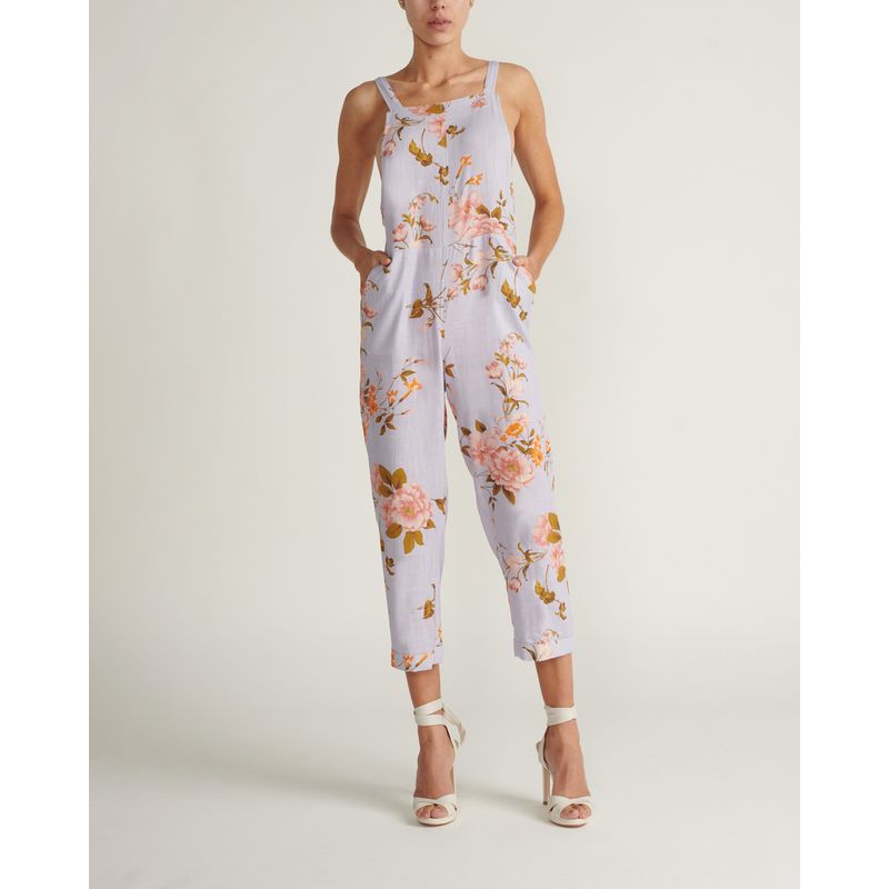 CHERIE - Enterizo estampado floral lila CHERIE Multicolor MJ3072LAVENDER