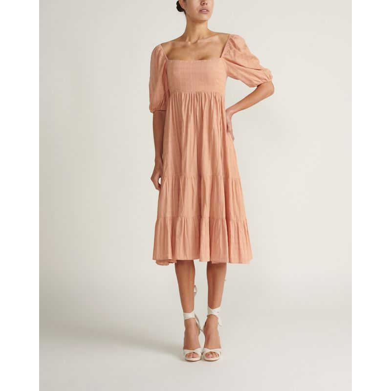 CHERIE - Vestido durazno CHERIE Multicolor QD5240PEACH