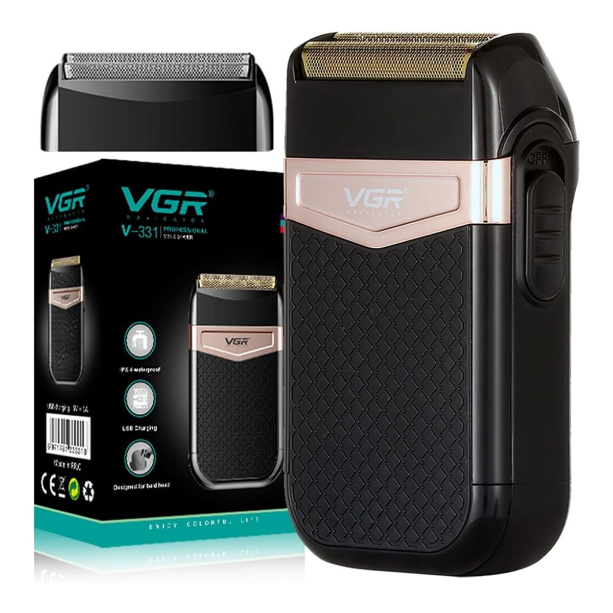 VGR - Afeitadora Shaver Corta Barba Recargable Vgr V-331