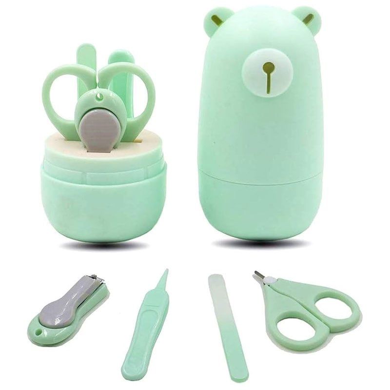 GENERICO - Kit de aseo para Bebe x 4 piezas - Verde menta