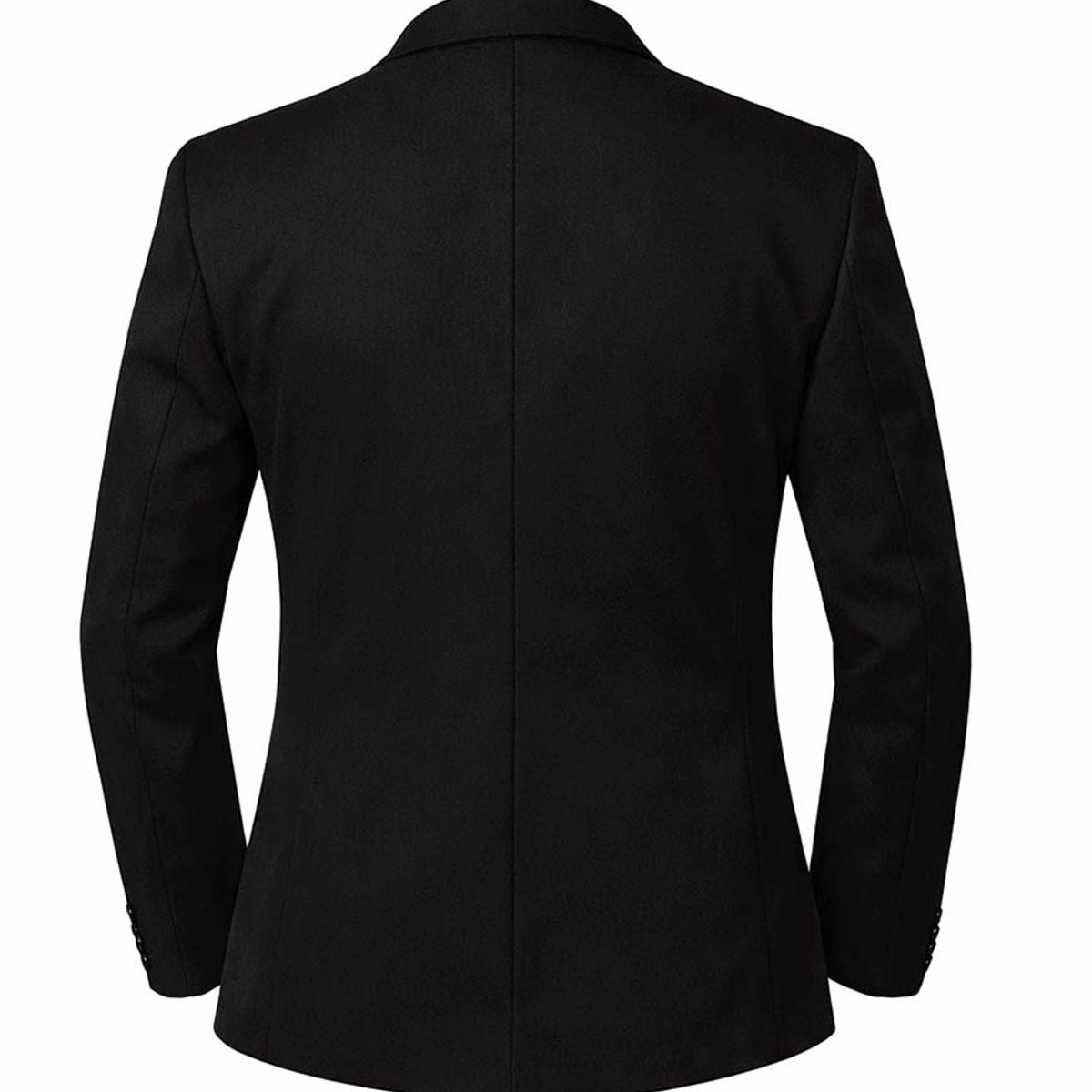 MODA EN CIRCUITO - Chaqueta, Bleiser en Dril Para Hombre  SIN CODERAS, TOTALMENTE  NEGRO.