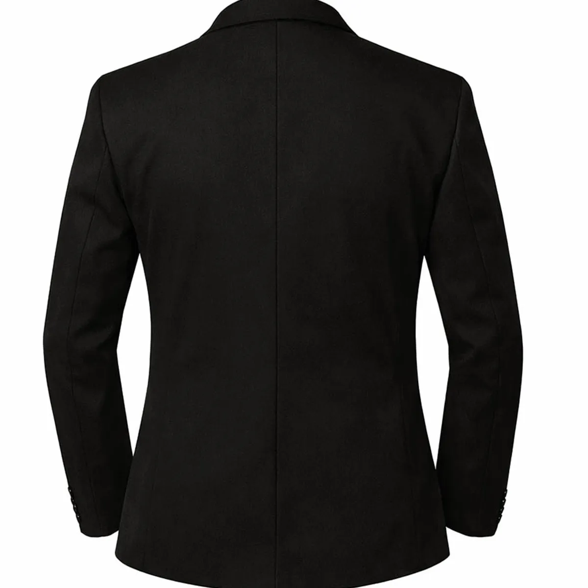 MODA EN CIRCUITO - Chaqueta, Bleiser en Dril Para Hombre  SIN CODERAS, TOTALMENTE  NEGRO.