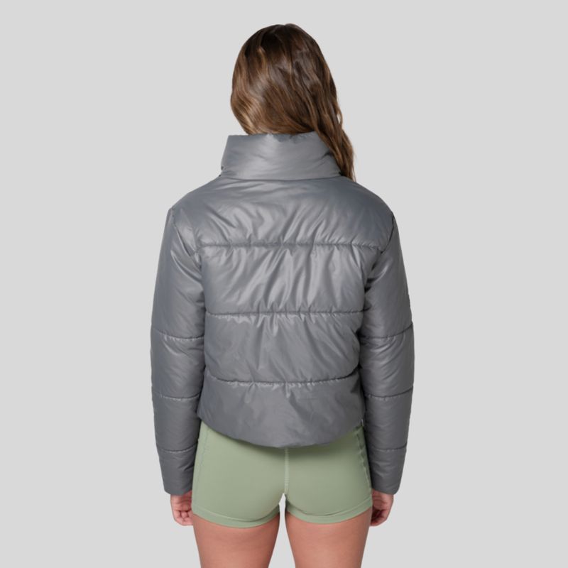 MOVU - Chaqueta deportiva mujer puffy gris Movu Sportswear.