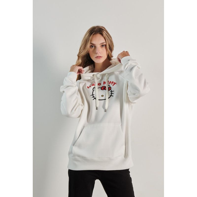 KOAJ - KOAJ Buzo unicolor de Hello Kitty con manga ranglan y capota MUJER