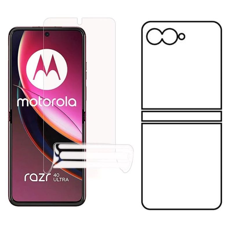 GENERICO - Protector Pantalla Y Trasero Hidrogel MOTOROLA RAZR 40 ULTRA