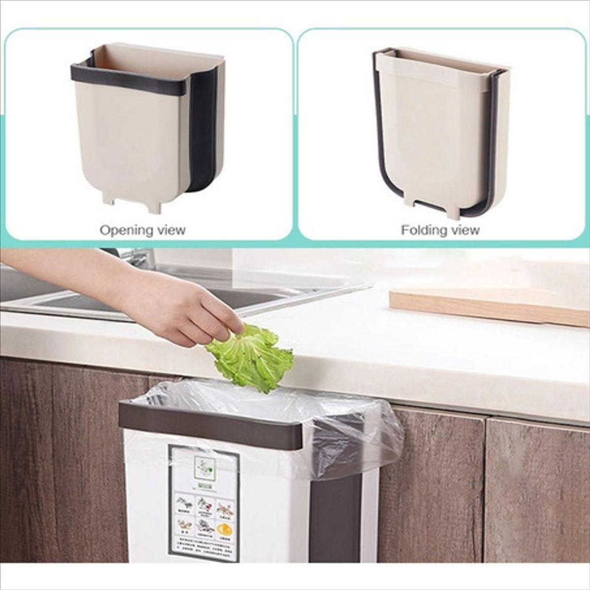 SKY - Basurero Multiusos Plegable Colgante Cocina