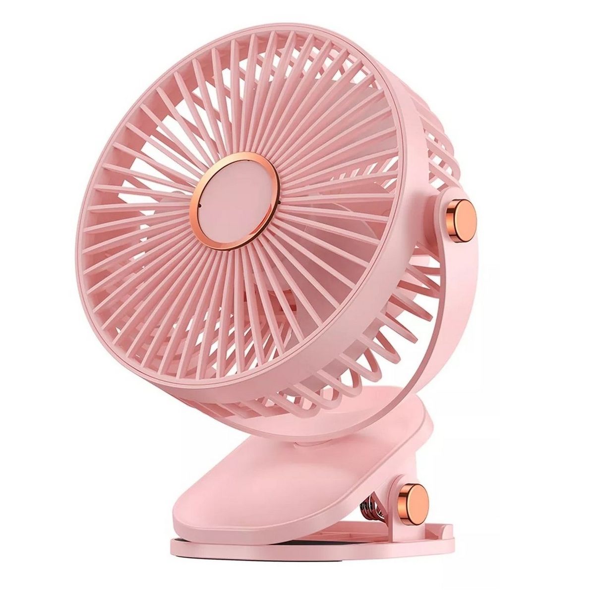 GENERICO - Ventilador Giro 360 Grados Portatil Recargable Con Base Clip