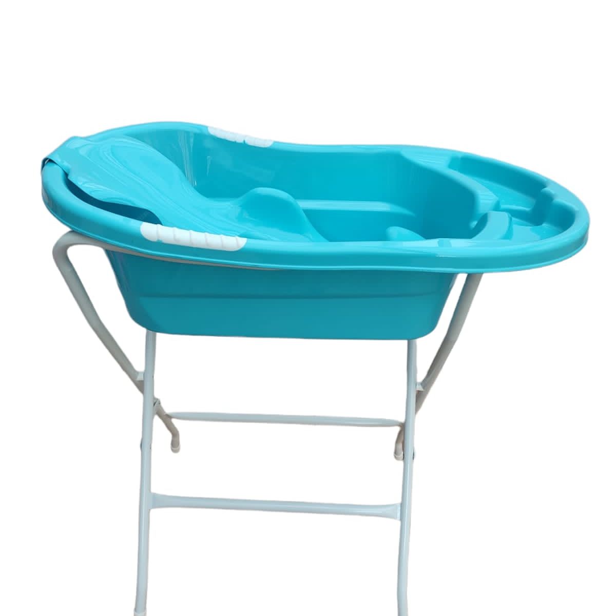 PRODEHOGAR - Bañera o Tina Para Bebe Con Soporte Plastico y Base Metalica