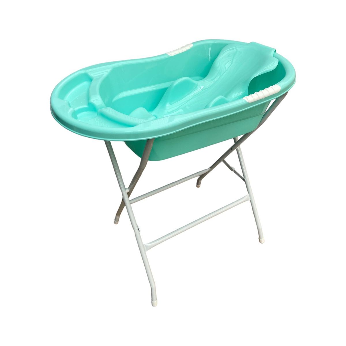 PRODEHOGAR - Bañera o Tina Para Bebe Con Soporte Plastico y Base Metalica