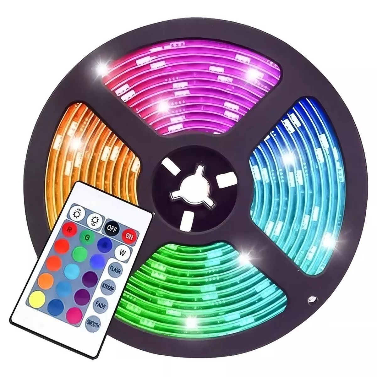 GENERICO - Cinta Led Rgb Bluetooth Luces Tv Hogar 10mts Luz Color Rgb