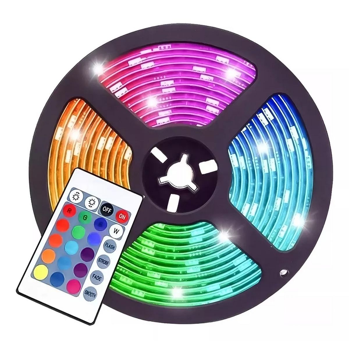 GENERICO - Cinta Led Rgb Bluetooth Luces Tv Hogar 10mts Luz Color Rgb