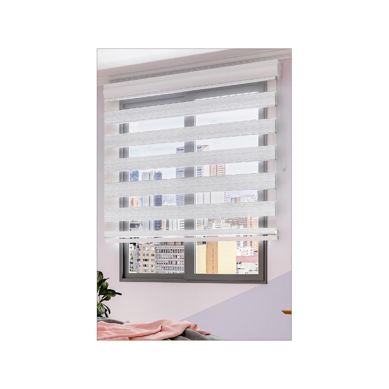 NOVELTY HOME - Cortina Elegance Urbe Blanco 180x180 cm Novelty Home