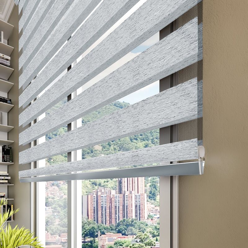 NOVELTY HOME - Cortina Elegance Bruma Gris Jaspe 200x180 cm Novelty Home