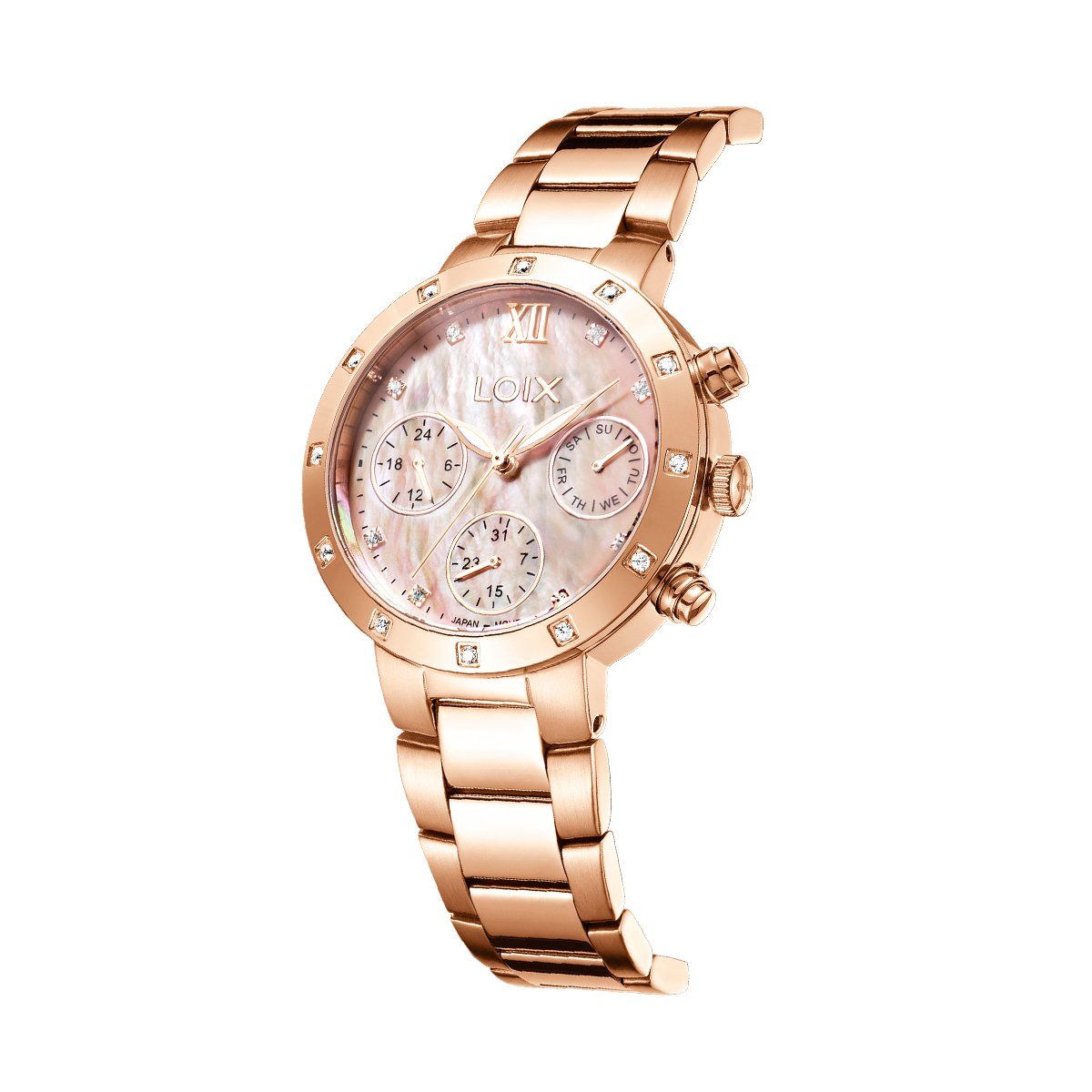 LOIX - Reloj  Mujer LA2141D-2 Oro rosa tablero oro rosa