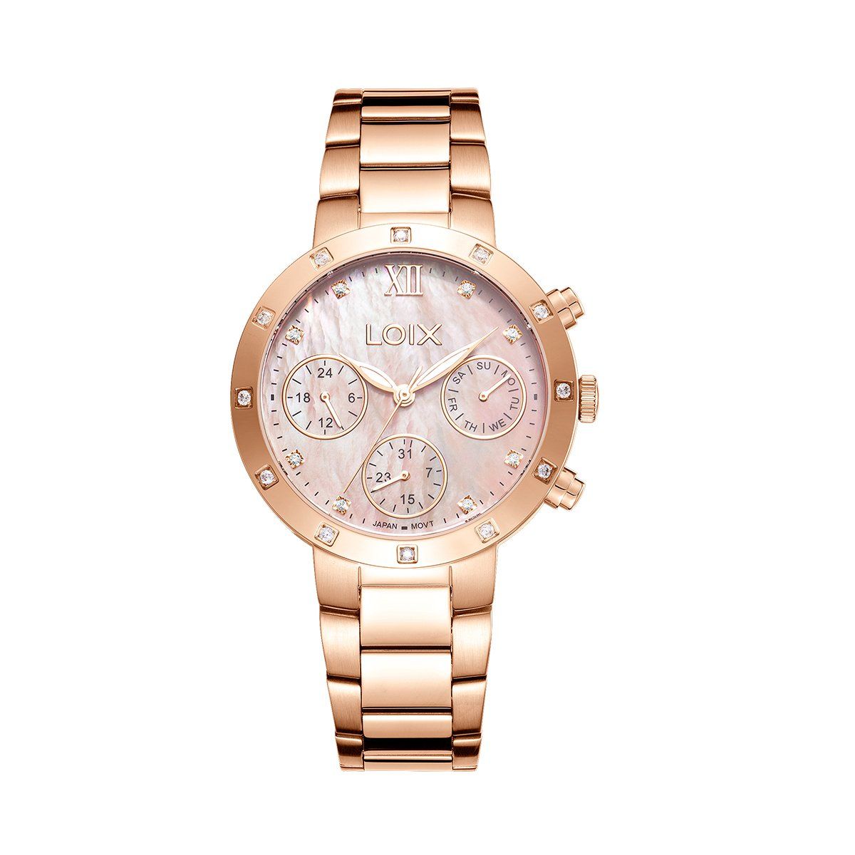 LOIX - Reloj  Mujer LA2141D-2 Oro rosa tablero oro rosa