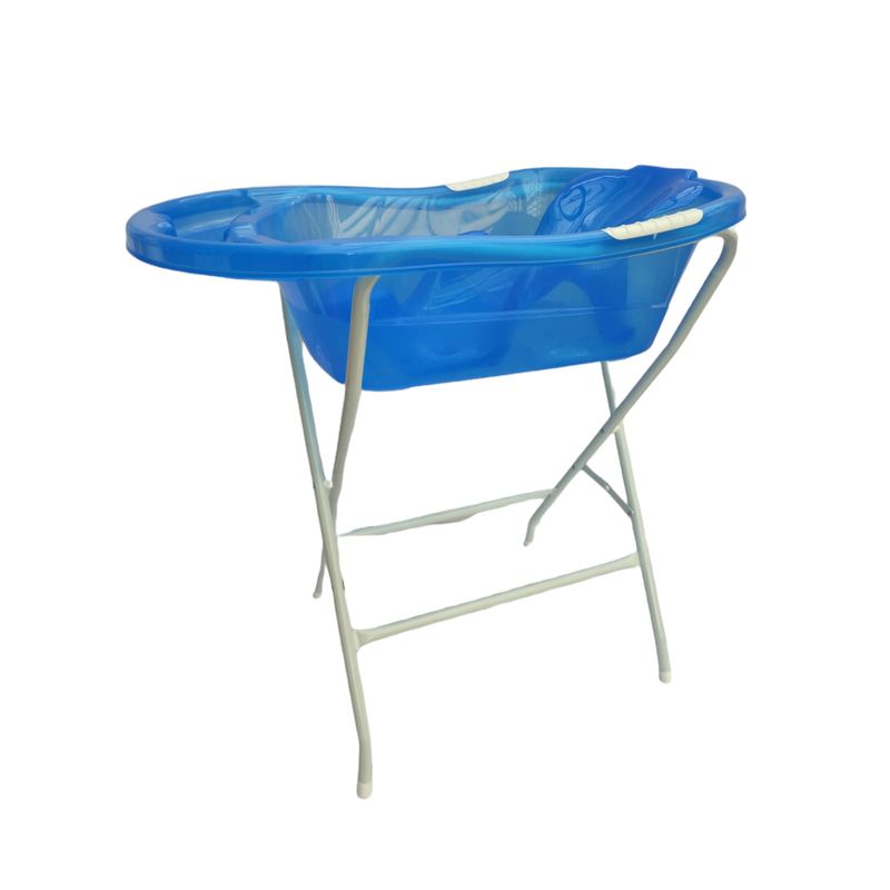 PRODEHOGAR - Bañera o Tina Para Bebe Con Soporte Plastico y Base Metalica