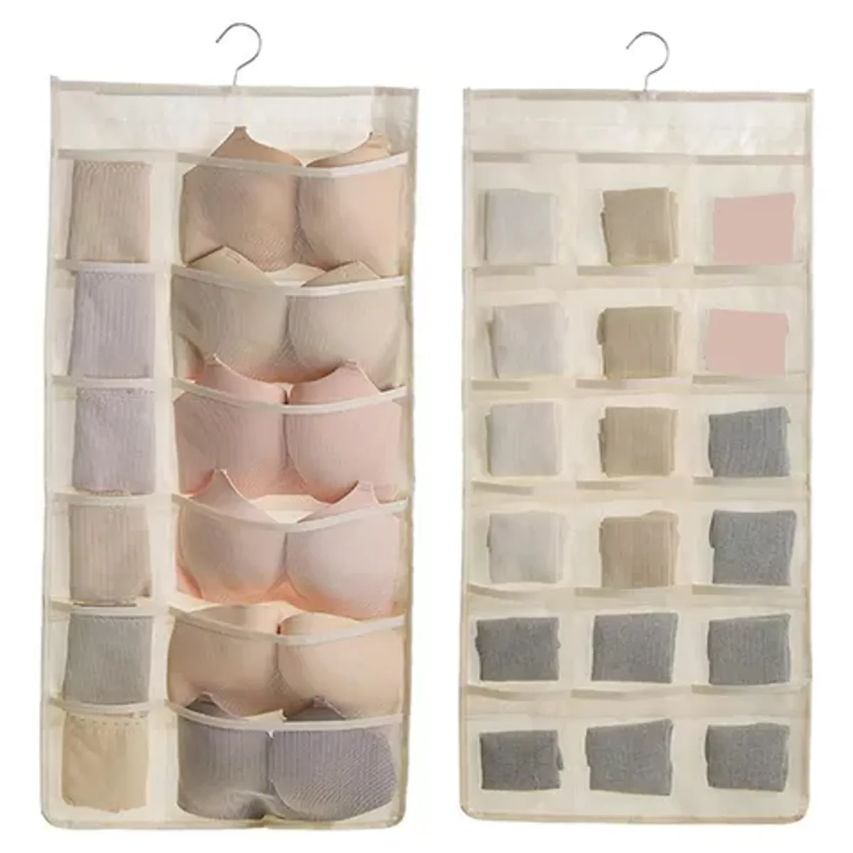 GENERICO - Organizador Colgante Ropa Interior Brasier Medias Bolsillos