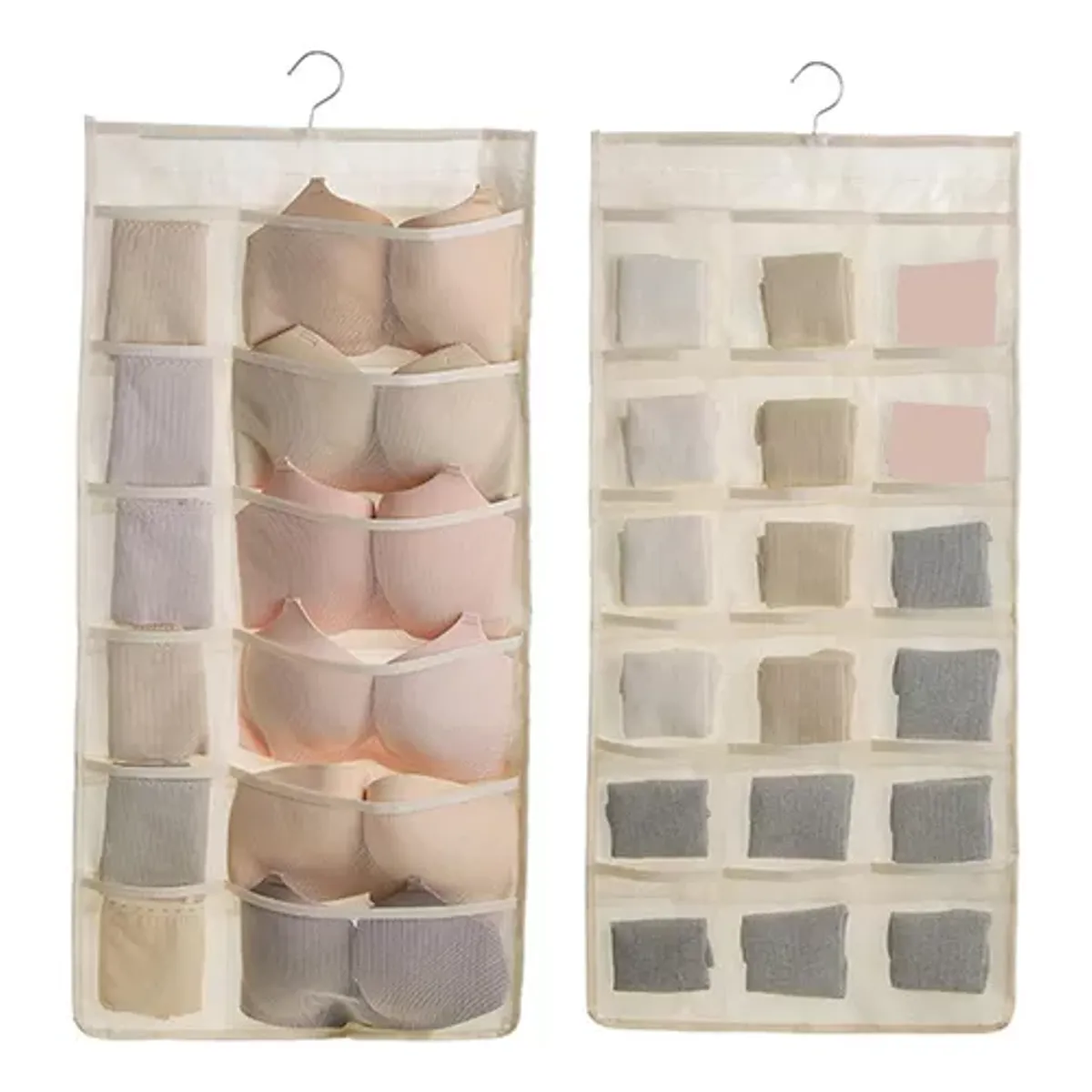 GENERICO - Organizador Colgante Ropa Interior Brasier Medias Bolsillos