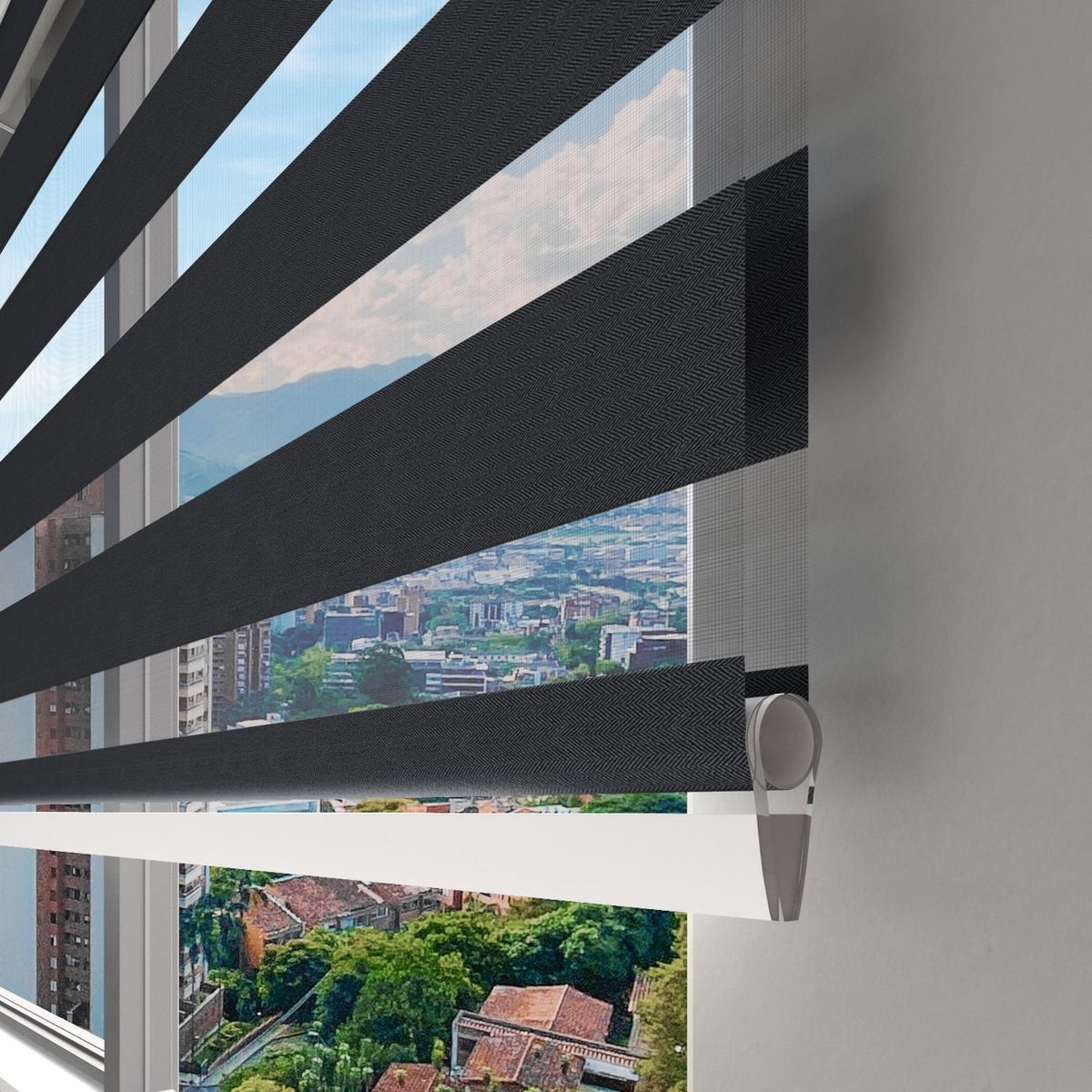 NOVELTY HOME - Cortina Elegance Negro 80x180 cm Novelty Home