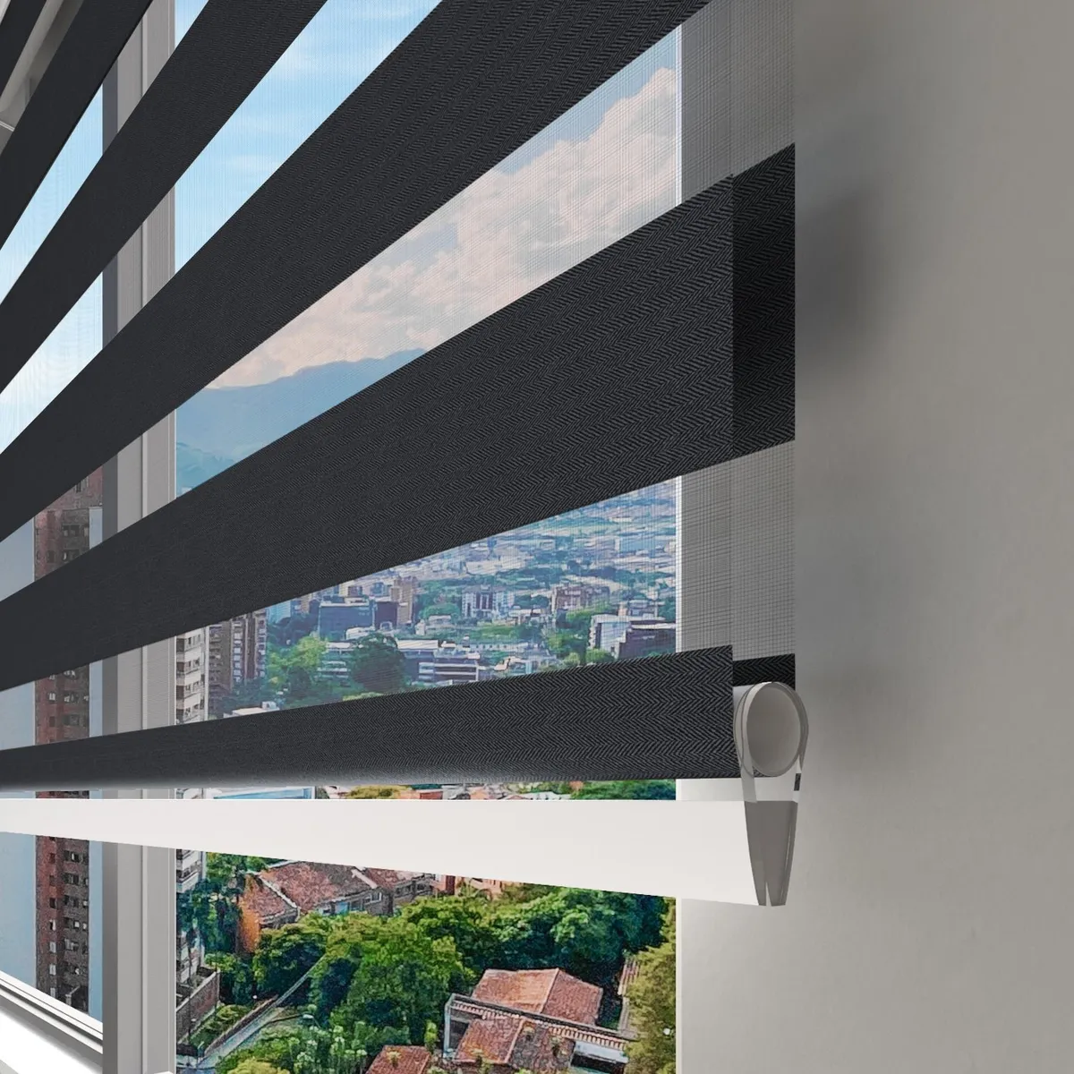 NOVELTY HOME - Cortina Elegance Negro 100x180 cm Novelty Home