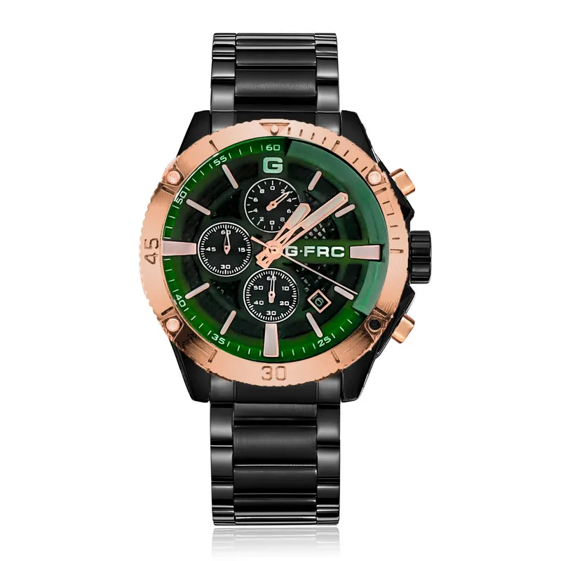 GFORCE - Reloj G-force H3840g Cronografo Funcional Acero + Estuche